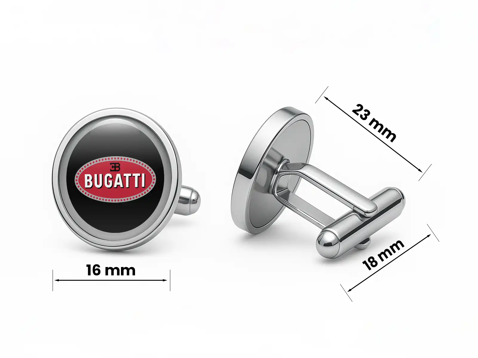 Bugatti Manschettenknöpfe Herren Premium Drift Robust Stilvoll